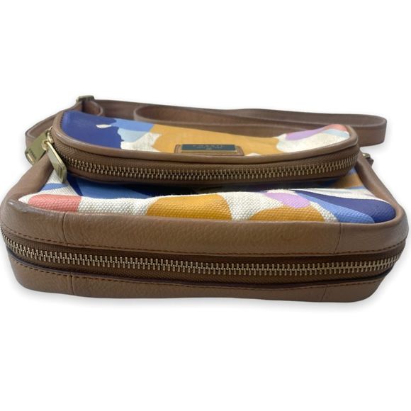 Fossil Floral print Cowhide Leather Crossbody - Picture 3 of 9